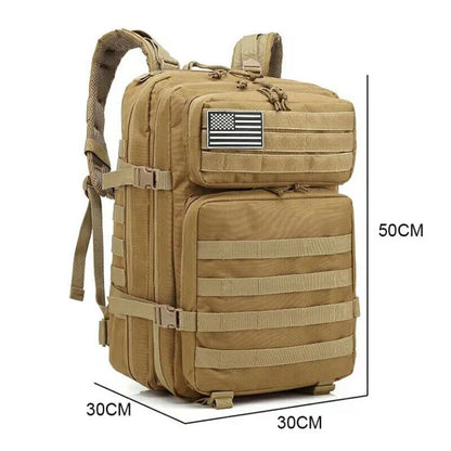 50L Military Tactical Backpack Men Bags Outdoor Sport Hiking Camping Trekking