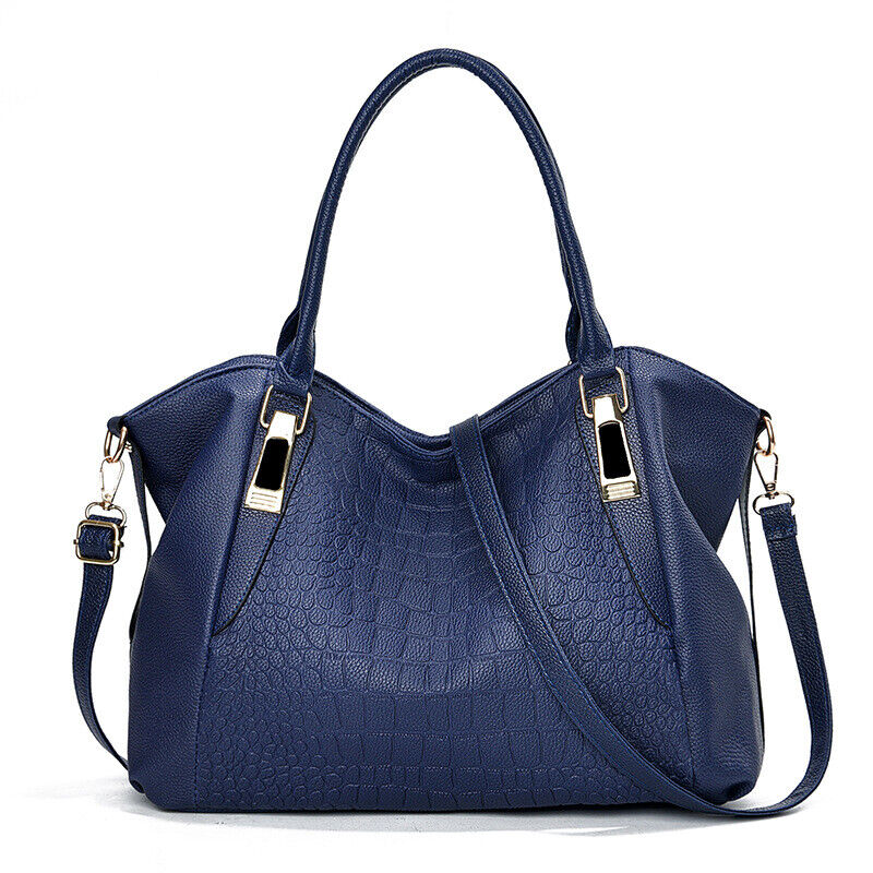 Womens PU Leather Handbags Top Handle Satchel Crossbody Shoulder Bag Tote Purse