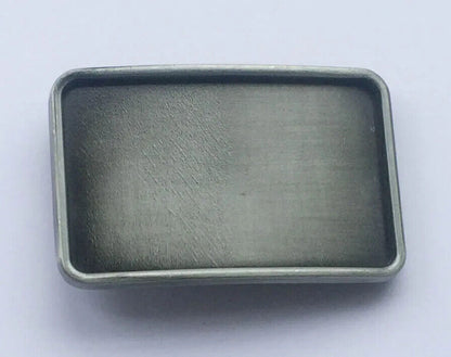 Belts Buckles Metal Nickel-Free Vintage Rectangle Blank Band Accessories 7.8x5cm