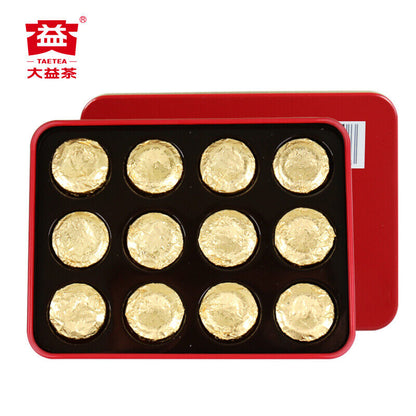 Golden Pu'er Tuo TAETEA DAYI Zheng Pin Xiao Jin Tuo Pu-erh Tea Tuo Mini 36g Ripe