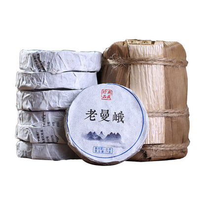 Old Mani Mini Pu'er Tea Yunnan Menghai Uncooked Puhe Sheng Mini Puhe Cake Tea-