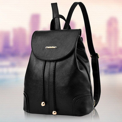 Womens Ladies Casual PU Leather Casual Shoulder Bag Backpack Messenger Bag Purse