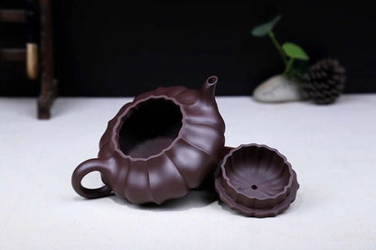 320cc chinese Yixing Handmade Zisha Purple clay Teapot HeLing Hu Tea Pot