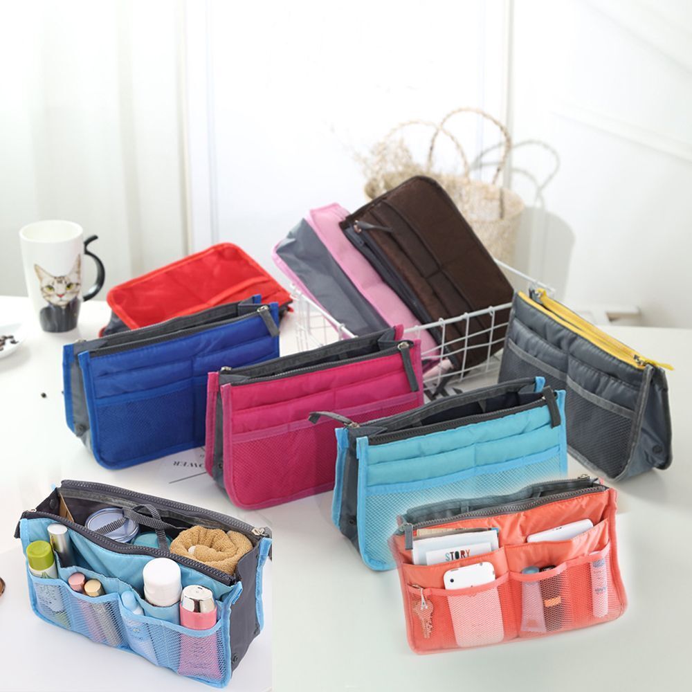 Organizer Handbag Travel Organizer Insert Bag Purse Liner Makeup Cosmetic Bags