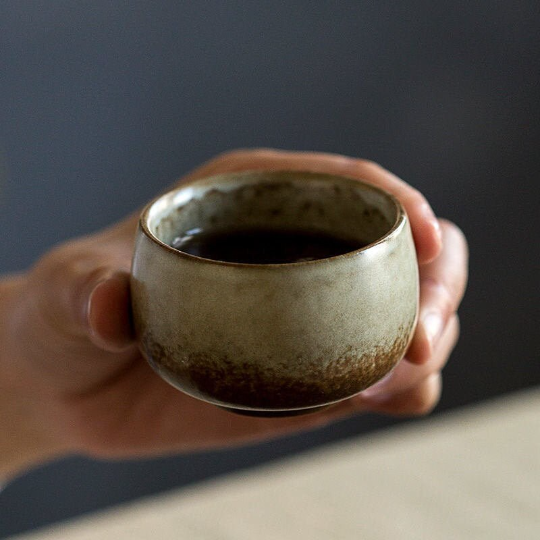 Ceramic Tea Cup Set of 5 Chinese Kung Fu Tea Cup 80ml