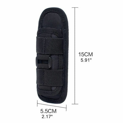 Tactical Flashlight Pouch Holster Torch Case Belt Bag Camping Survival Equipment