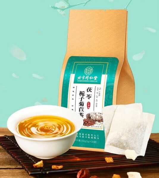 Natural healthy herbal tea contains gardenia tea to assist in uric acid excretion-