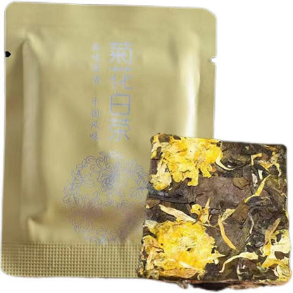 500g Chrysanthemum White Tea Fuding White Tea Brick Chinese Organic White Tea