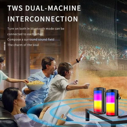 2023 Bocina Parlante Con Luces Inalambrico Con Bluetooth Bateria Recargable US