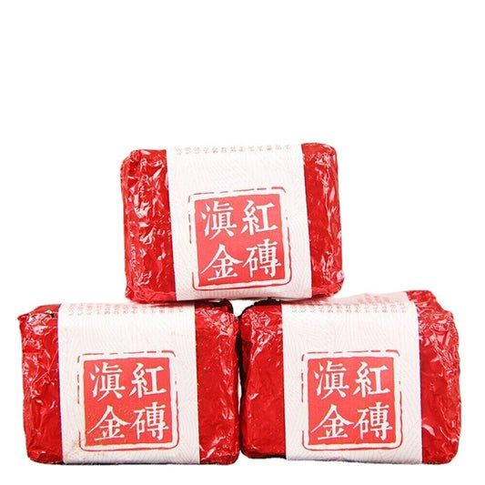 100g Yunnan Dianhong Gold Cube Small Compressed Tea Black Tea Mini Fengqing