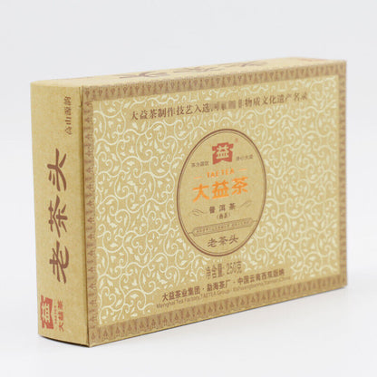 250g Menghai Dayi LaoChaTou Tea Pu-erh Ripe Puer Brick Ancient Tree Lao Cha Tou
