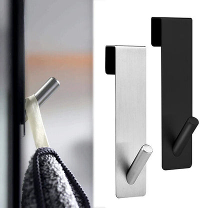 Over Glass Door Hooks Stainless Steel S-Shape Holder Bathroom Shower Towel Racks