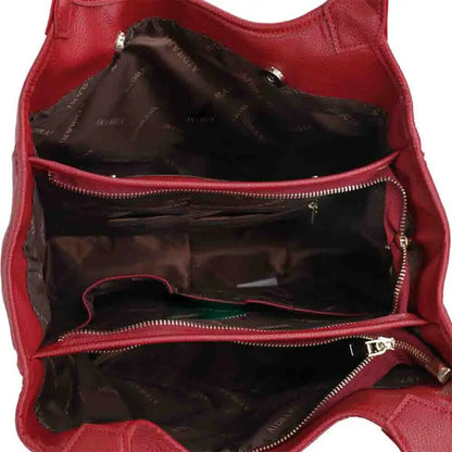Women Genuine Leather Cowhide Shopper Bag High Grade Ladies Handbag