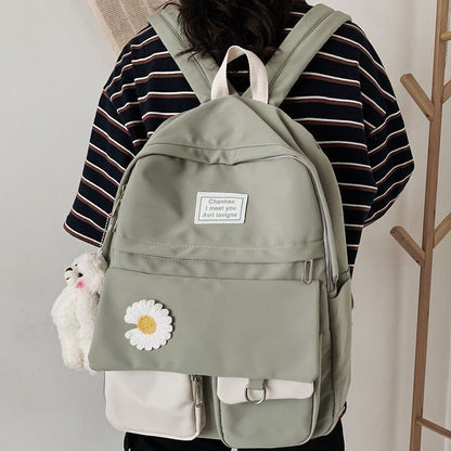 College Student Backpack School Bags Book Nylon Purse 29*14*43 CM Traveling 1 PC
