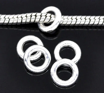 500pcs Jump Rings Soldered Closed 6mm Wide 4.2mm Hole Jewelry Making Findings
