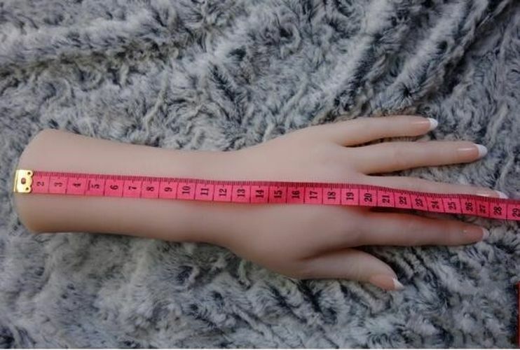Women Real Hand Mannequins Body Nail Finger Manicure Jewelry Model Plastic 28cm