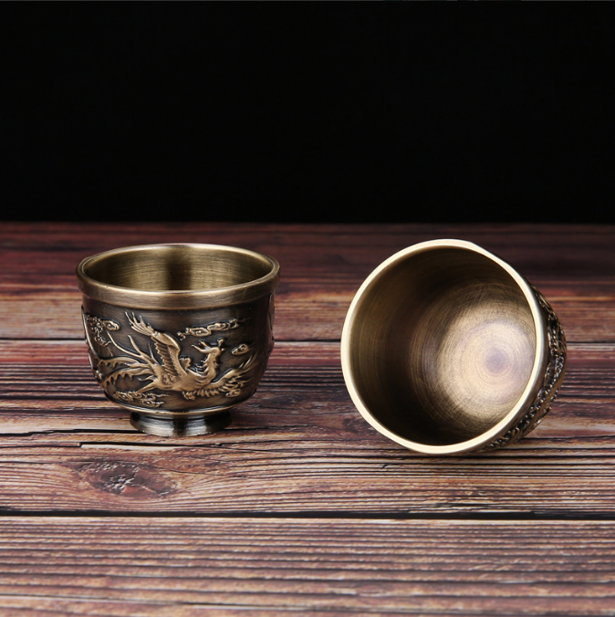 High grade retro bronze tea set creative kungfu tea set 002#