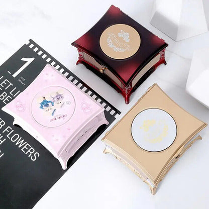 Dancing Ballerina Music Box Retro Craft Jewelry Storage Organizer 15.5x13.5x21cm