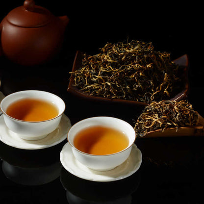 Premium TeJi FengQing Dian Hong ancient trees Black tea Gold bud DianHong Tea