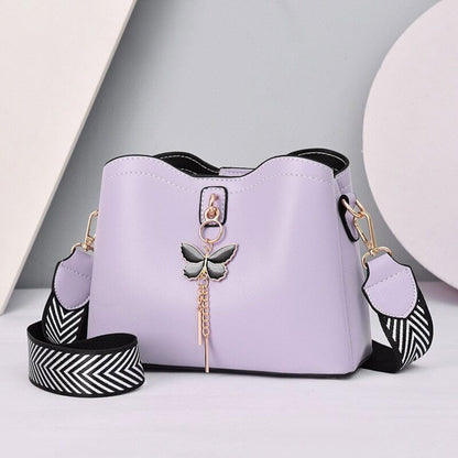 Women Handbag Butterfly PU Leather Bags Ladies Crossbody Tote Shoulder Bag