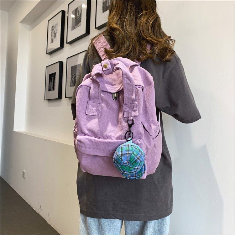 Women Backpack Fashion Solid School Bag Teenage Backpacks Travel 36*30*16cm 1 PC