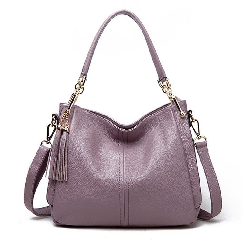Luxury Handbag Small Square Bag Genuine Leather Tassel Style Sling Bag Traveling