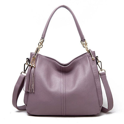 Luxury Handbag Small Square Bag Genuine Leather Tassel Style Sling Bag Traveling