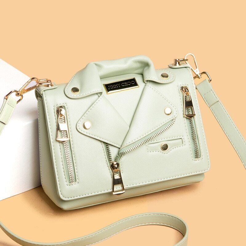 Leather Bags WomenShoulder Zipper Jacket Bag Bag Women Handbag