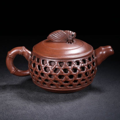 Chinese Yixing Purple Clay Teapot Tea Set Pot Zisha Ceramic Cute Decor Figurine