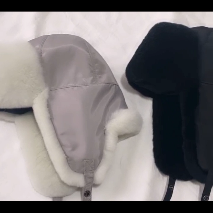 Women Winter Hat 100% Real Rabbit Fur Russian Winter Thick Warm Ears Bomber Caps