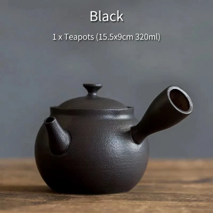 320ml New Ceramic Kyusu Teapots Gongfu Tea Pot