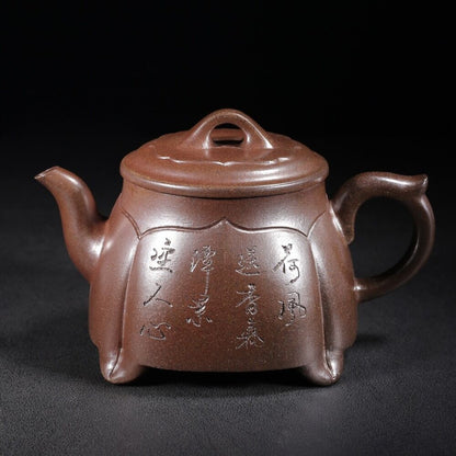 Chinese Yixing Purple Clay Teapot Zisha Ceremony Nice Teaware Gift Collectibles