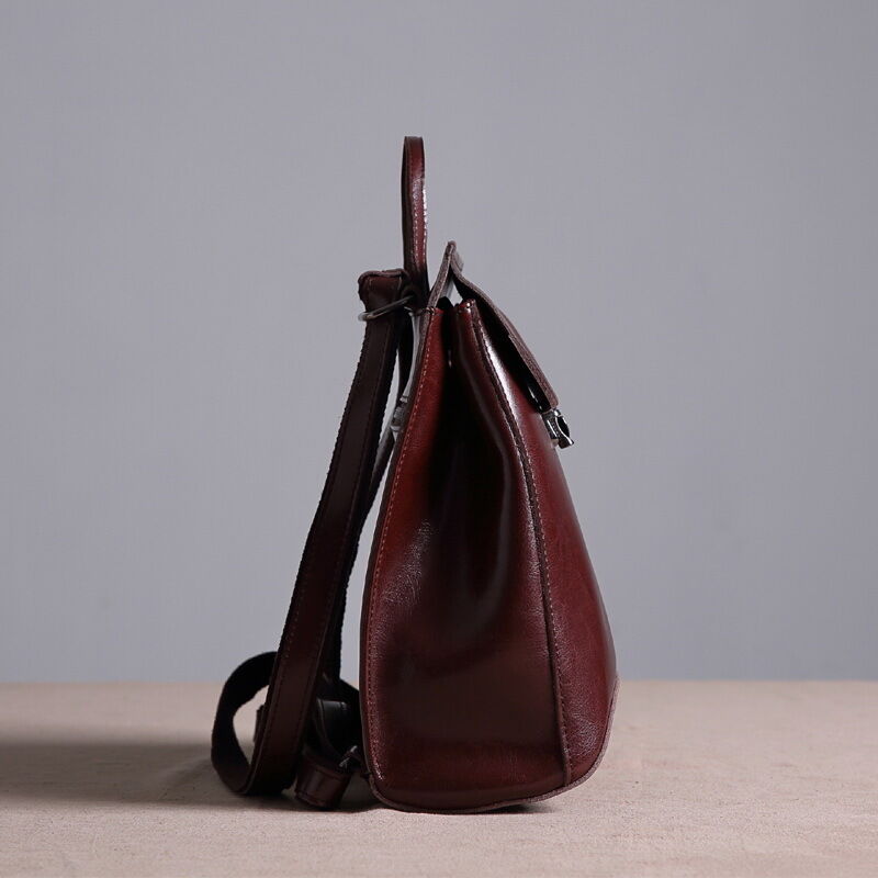 Convertible Small Real Leather Backpack Rucksack Shoulder Bag Purse Cute 2 Sizes