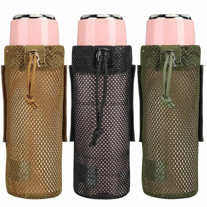 Tactical Water Bottle Pouch Foldable Holster Backpack Sports Water Sleeve Bag