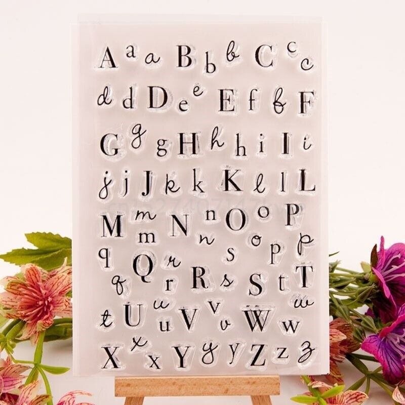 Alphabet Stamps Silicone Clear Seal DIY Scrapbooking Embossing Photo Album Decor