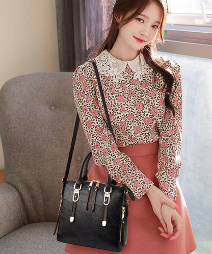 Women's PU Leather Handbags Crossbody Bag Tote Messenger Ladies Shoulder Purse
