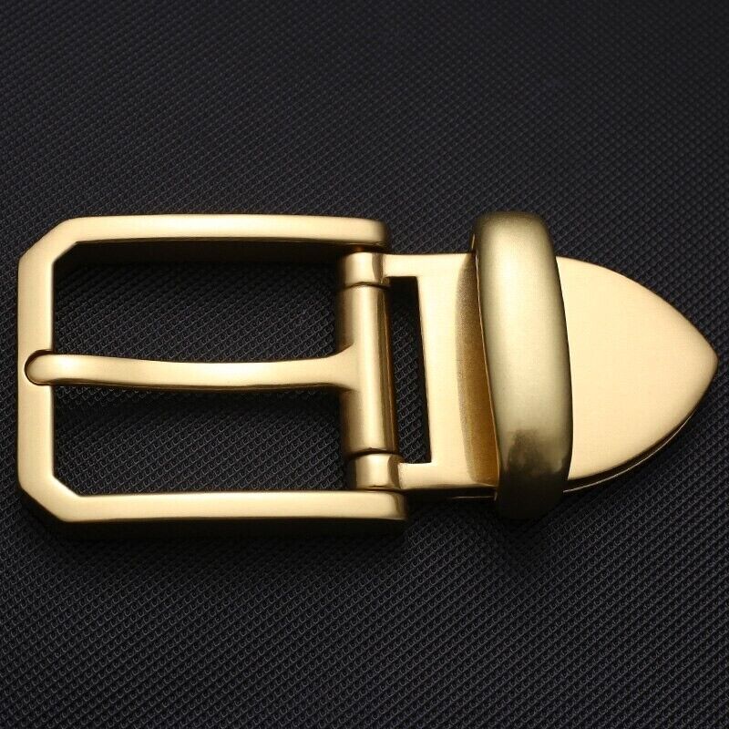 Men Belts Buckles Pin 40mm Solid Pure Brass Durable Bags Replacement Accessories