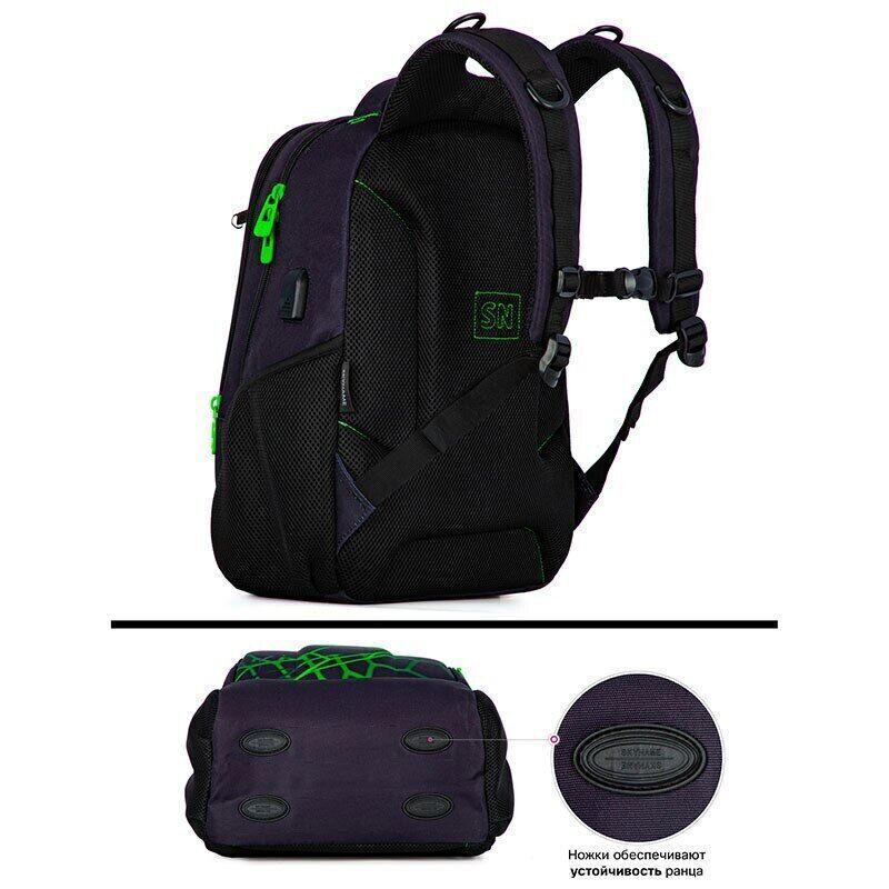 School Bag Boys 3D Football Backpacks Students USB Bagpack Teenagers Bookbag