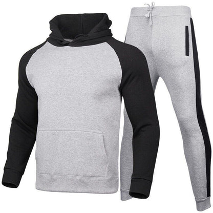 Pants Men's Set Spring and Autumn New Pure Color Leisure Sports Men