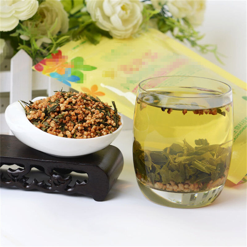 100g Premium Brown Rice Green Tea Genmaicha Sencha with The Rice