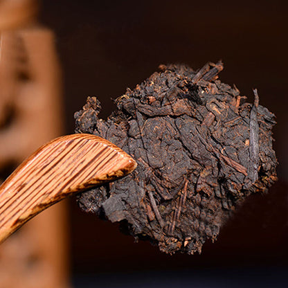 357g Ripe Puer Tea Material Glutinous Rice Fragrant Pu-erh Tea Cake Weight lose