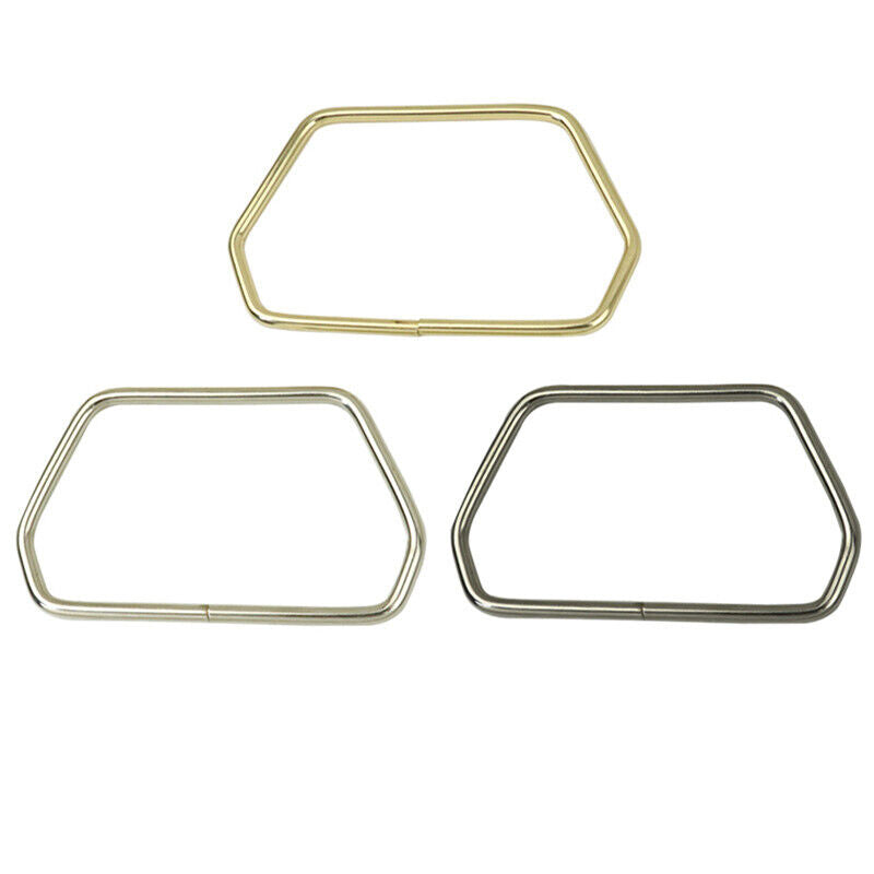 Hexagonal Trapezoid Metal Handle For Handbags Luggage Hardware DIY Bag Accessory