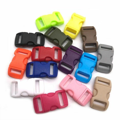 10Pcs Side Release Buckle Curved Paracord Dog Collar Strap Webbing Outdoor Camp