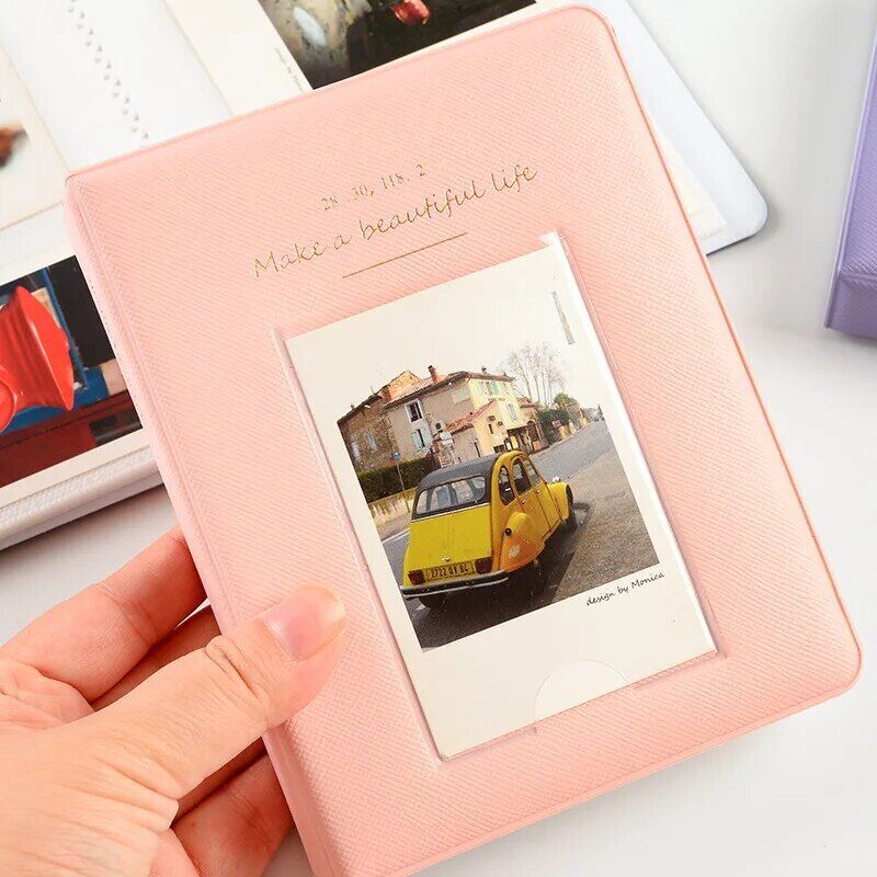 Photo Album 64 Pockets Mini Polaroid Photocard Holder Scrapbook Pictures Storage