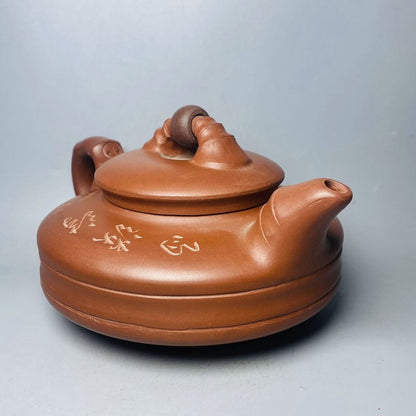 Vintage Chinese Yixing Purple Clay Teapot Zisha Ceremony Exquisite Teaware Rare