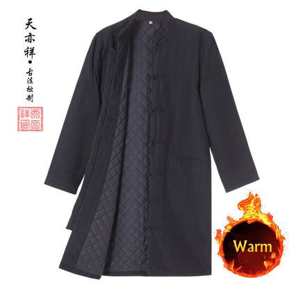Chinese Traditional Tang Jacket Lonf Kung fu Tai chi Uniform Martial Coat Thick
