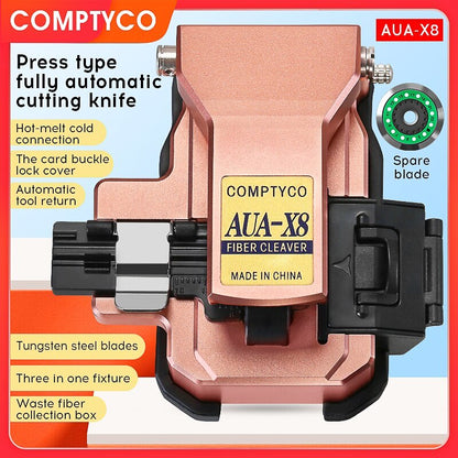 AUA-X8 Optical Fiber Cleaver Automatic Cable Cutting FTTT Fiber Optic Knife Tool