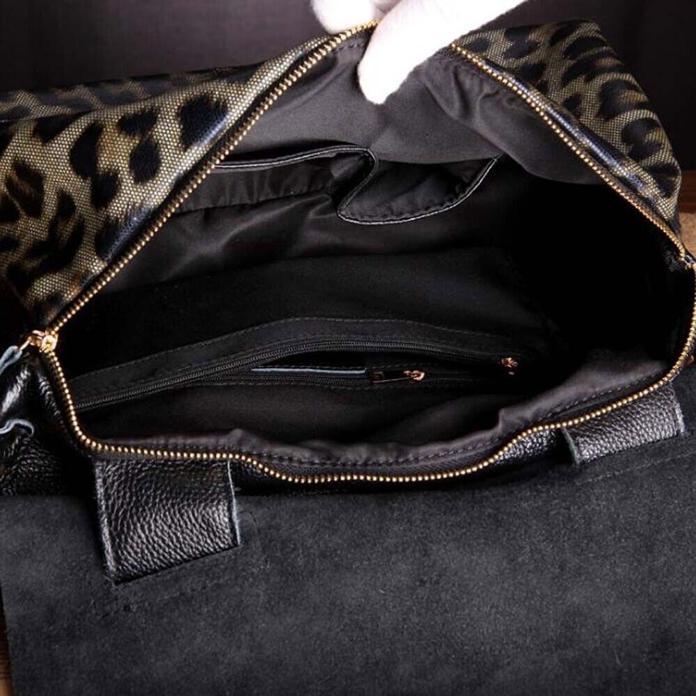 Genuine Leather Tote Handbags Travel Tote Ladies Shoulder Weekend Bags