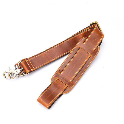 Genuine Leather Replacement Shoulder Strap for Briefcase Luggage Messenger Bag