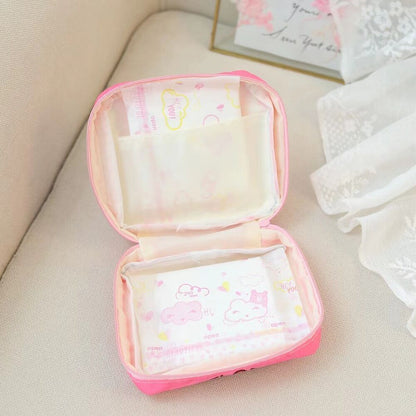 Girls' Portable Cute Jewelry Storage Bag Sanitary Cotton Storage Bag